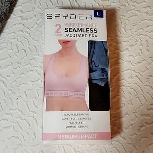 Spyder 2 pack performance bra. Size L